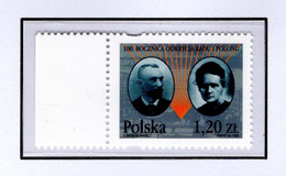 POLAND POLSKA - 1998 -   MARIE CURIE SKLODOWSKA - MINT NOT HINGED  STAMP - SOUVENIR 6.8 - Chemie