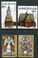 FINLAND 2005 Wooden Architecture - Petäjävesi Church Singles Ex Block Used.  Michel  1759-62 - Used Stamps