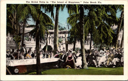 Florida Palm Beach The Bridal Table In "The Island Of Happiness" - Palm Beach