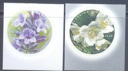 2020. Ukraine, Flowers, 2v Self-adhesives, Mint/** - Ukraine