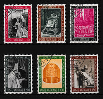 1966 Vatikan Mi:(o) 508-513. Abschluss Des Konzils,Papst Joh.XXIII,Evangeienbuch,Konzelbration,Bruderkuss,Bischofsring - Usados