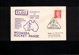 Australia 1966 Woomera Rocket Range ELDO Rocket EUROPA I  F5 Launched 15.November 1966  Interesting Cover Scarce - Océanie