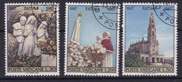 1967 Vatikan Mi: (o) 528 - 530. 50. Jahrestag Der Erscheinung Von Fatima - Used Stamps