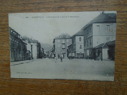 Alberville , L'école Normale Et Rue De La République - Albertville