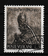 1966 Vatikan Mi: (o)  490. Papst Paul VI, Die Arbeit Der Menschen - Gebraucht