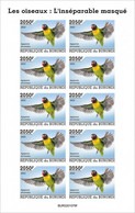 Burundi 2022, Animals, Parrot I, Sheetlet IMPERFORATED - Ungebraucht