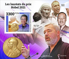 Centrafrica 2021, Nobel Prize In 2021, Mother Teresa, MLK, BF IMPERFORATED - Mother Teresa