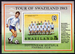 Team Tottenham Hotspur 1983 Swaziland Block 7 ** 3€ Fußball In England Fußballer Bloc Ss Bloque M/s Hoja Sheet Bf Soccer - Swaziland (1968-...)