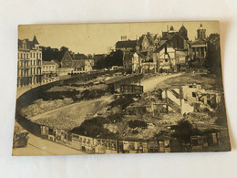 Rare Carte Postale Fin 19e Début 1900 Travaux Démolition Quartier Saint Roch Construction Mont Des Arts - Plazas