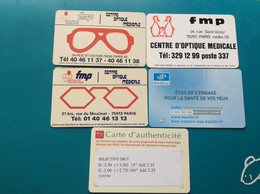 5 CARTES D’ÉTREPRISE  FMP Mutualité Française  ESSILOR   BBGF - Otros & Sin Clasificación