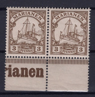 Deutsche Kolonien Marianen Michel-Nr. 7 Paar Postfrisch - Colonia:  Isole Marianne