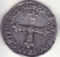 Henri IIII, 1/4 D'écu - 1380-1422 Carlos VI El Bien Amado