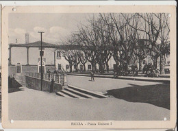 RICCIA CAMPOBASSO PIAZZA UMBERTO I° F/G VIAGGIATA 1957 - Autres & Non Classés