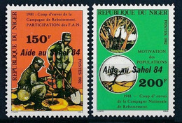 1984 Niger  915-916 Overprint - #794-795 4,20 € - Vegetables