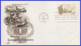 #2152 U/A ARTCRAFT FDC   Korean War Veterans - 1981-1990
