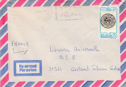 EGYPTE SEUL SUR LETTRE POUR LA FRANCE 1989 - Briefe U. Dokumente