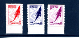 POLYNESIE FRANCAISE--3 Tp De Carnet TVP Rose, Bleu Et Rouge **-- FARE RATA /Philaposte / 2021 - Postzegelboekjes