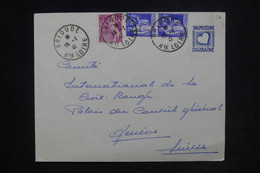 FRANCE - Pseudo Entier Digibaïne , De Brioude Pour La Suisse En 1941, Affranchissement Mercure/Paix - L 121397 - Private Stationery