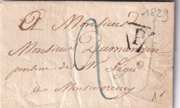 France Marque Postale - Paris 1829 - 1801-1848: Précurseurs XIX