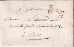 France Marque Postale - Paris 1817 - 1801-1848: Précurseurs XIX