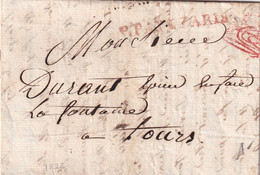 France Marque Postale - P. PAYE PARIS 1822 - 1801-1848: Precursors XIX