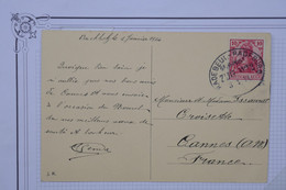 AU18  ALSACE ELSASS BELLE CARTE  1914  RADENBURG  A  CANNES  +CACHET ZUG ++AFFRANCH. PLAISANT - Other & Unclassified