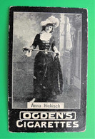 Chromo Image  Ogden's  Cigarettes.  Anna  Hickisch - Ogden's