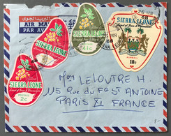 Sierra Leone, Divers Timbres Spéciaux Sur Enveloppe - (B4037) - Sierra Leone (1961-...)