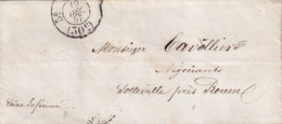 France Marque Postale - PARIS 3e (30c) 1857 - 1849-1876: Période Classique