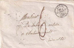 France Marque Postale - PARIS C (30c) 1857 - 1849-1876: Klassik