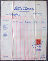 Facture Hôtel Little Vienna, Broadstairs 1951 Avec Timbre George VI 2d - Royaume-Uni