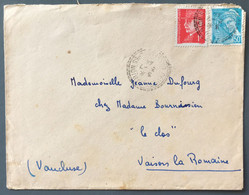 France Divers Sur Enveloppe TAD Perlé Revest-du-Bion, Basse Alpes 3.7.1944 - (B4054) - 1921-1960: Modern Tijdperk