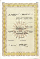 Titre De 1976 - La Confection Industrielle - Société Anonyme - - Textiel