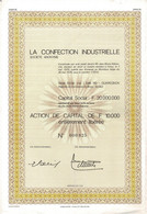 Titre De 1976 - La Confection Industrielle - Société Anonyme - - Textile