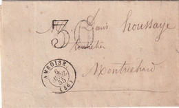 France Marque Postale - T.15 Amboise - Taxe 30 - 1855 - 1849-1876: Période Classique