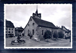 Suisse. Avenches. L'église Et La Fontaine. Cpsm Petit Format - Avenches