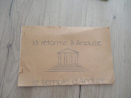 Protestant La Réforme à Anduze Le Temple Note Historique Pour Les Visiteurs - Historische Dokumente