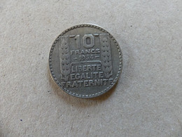 France 10 Francs Turin Argent 1934 Variante Du 3 Branche Centrale Tronquée - K. 10 Francs