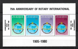 ZIMBABWE 1980:  Bloc NEUF**  "ROTARY CLUB" - Zimbabwe (1980-...)