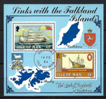 ISLE OF MAN 1984:  Bloc Obl. "FALKLAND ISLANDS" - Sonstige