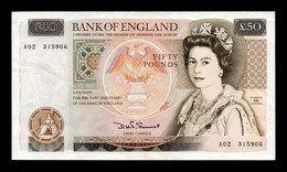 Gran Bretaña Great Britain 50 Pounds Elizabeth II 1981-1993 Pick 381a SC- AUNC - 50 Pond