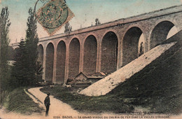 33 / BAZAS / LE GRAND VIADUC DU CHEMIN DE FER / COLORISEE - Bazas