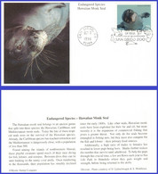 #3105c U/A MYSTIC FDC   Endangered Species Hawaiian Monk Seal - 1991-2000