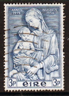 Ireland 1954 Single 3d  Stamp From The Maria Year Set In Fine Used - Neufs