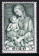 Ireland 1954 Single 5d  Stamp From The Maria Year Set In Mounted Mint - Ungebraucht