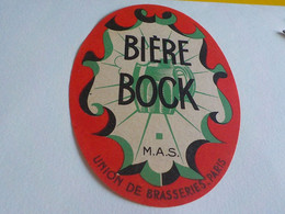 RARE ETIQUETTE ANCIENNE   BIERE   BRASSERIE UNION DE BRASSERIE PARIS - Cerveza