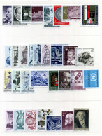 1970 AUSTRIA Österreich ANNATA COMPLETA MNH ** - Années Complètes