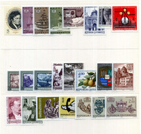 1972 AUSTRIA Österreich ANNATA COMPLETA MNH ** - Annate Complete