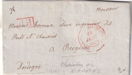 France Marque Postale - Paris Chambre Des Députés 1838 - 1801-1848: Precursors XIX