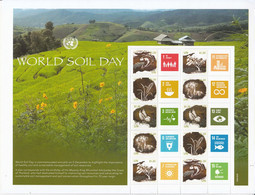2020 United Nations New York World Soil Day LARGE Miniature Sheet Of 10 MNH @ BELOW FACE VALUE *small Bangs To Corners* - Neufs